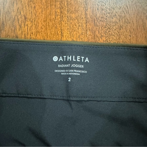 New! Athleta Radiant Jogger Pants Satin Olive Green Size 2 - Picture 5 of 12